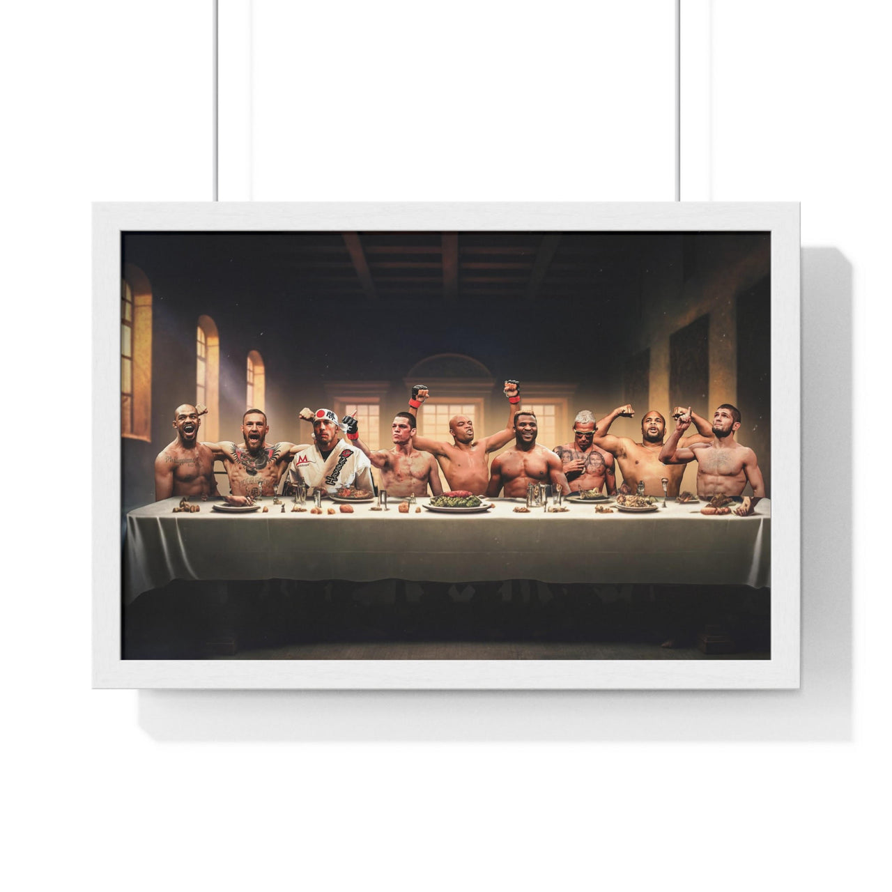 (Wooden Frame) The Fighter Last Supper