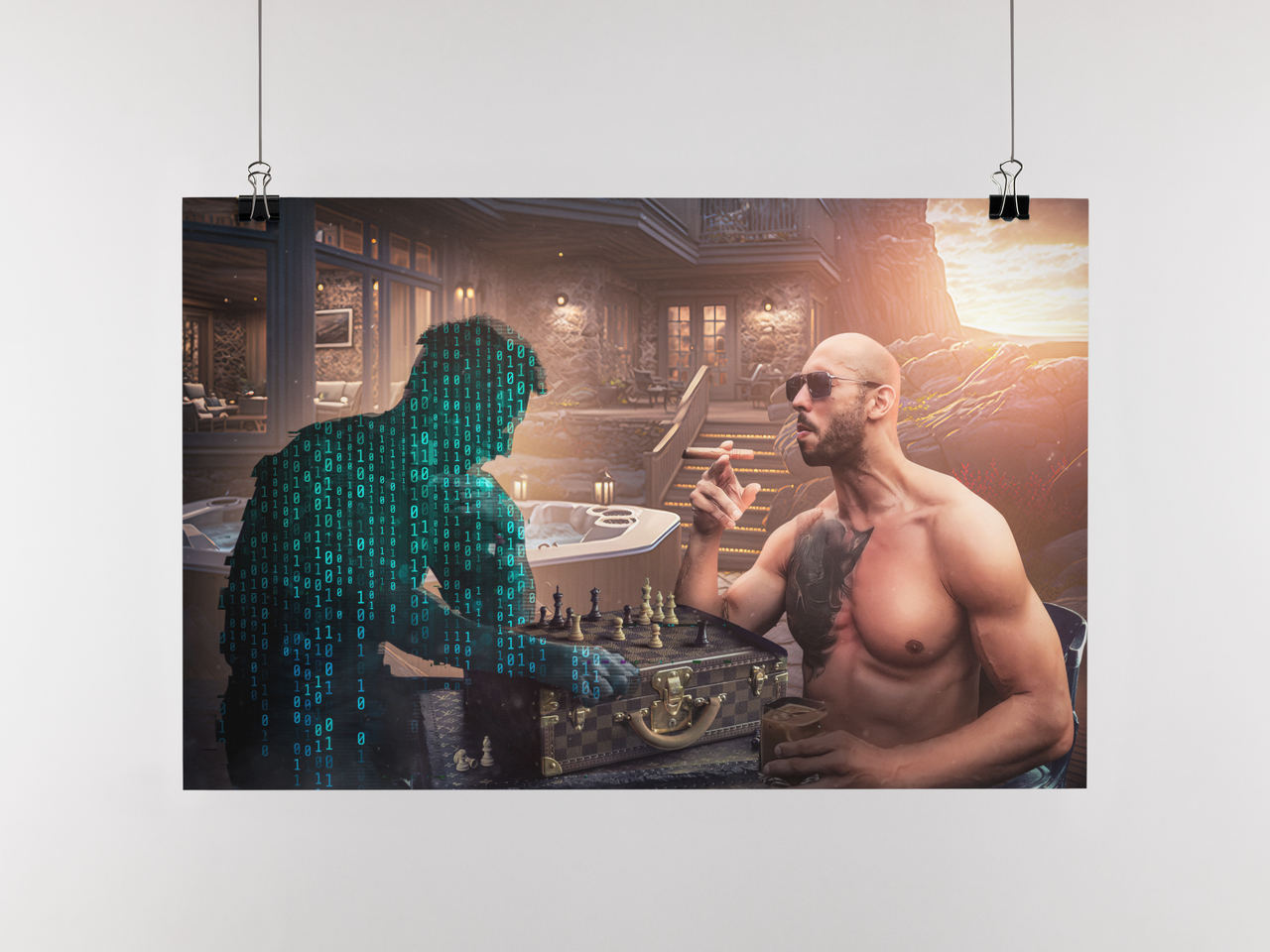 Andrew Tete v Matrix Chess Poster