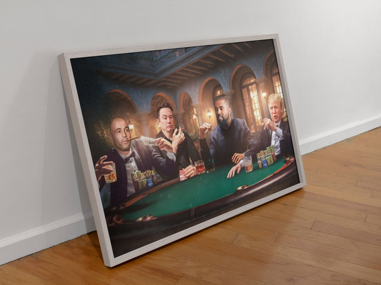 Gambling Table (Framed Poster)