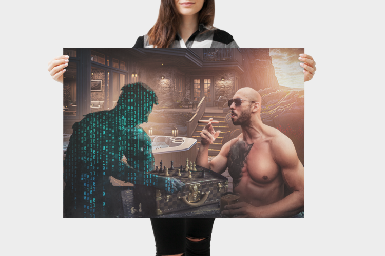 Andrew Tete gegen Matrix Chess Poster