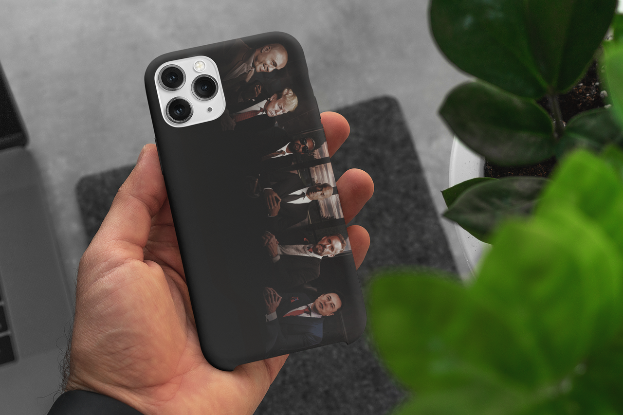 Phone Case Besprechungstisch