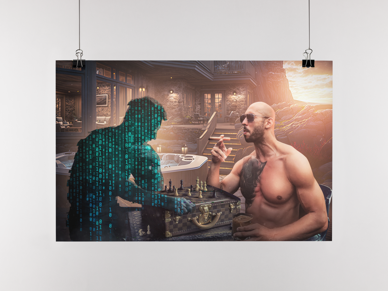 Andrew Tete gegen Matrix Chess Poster