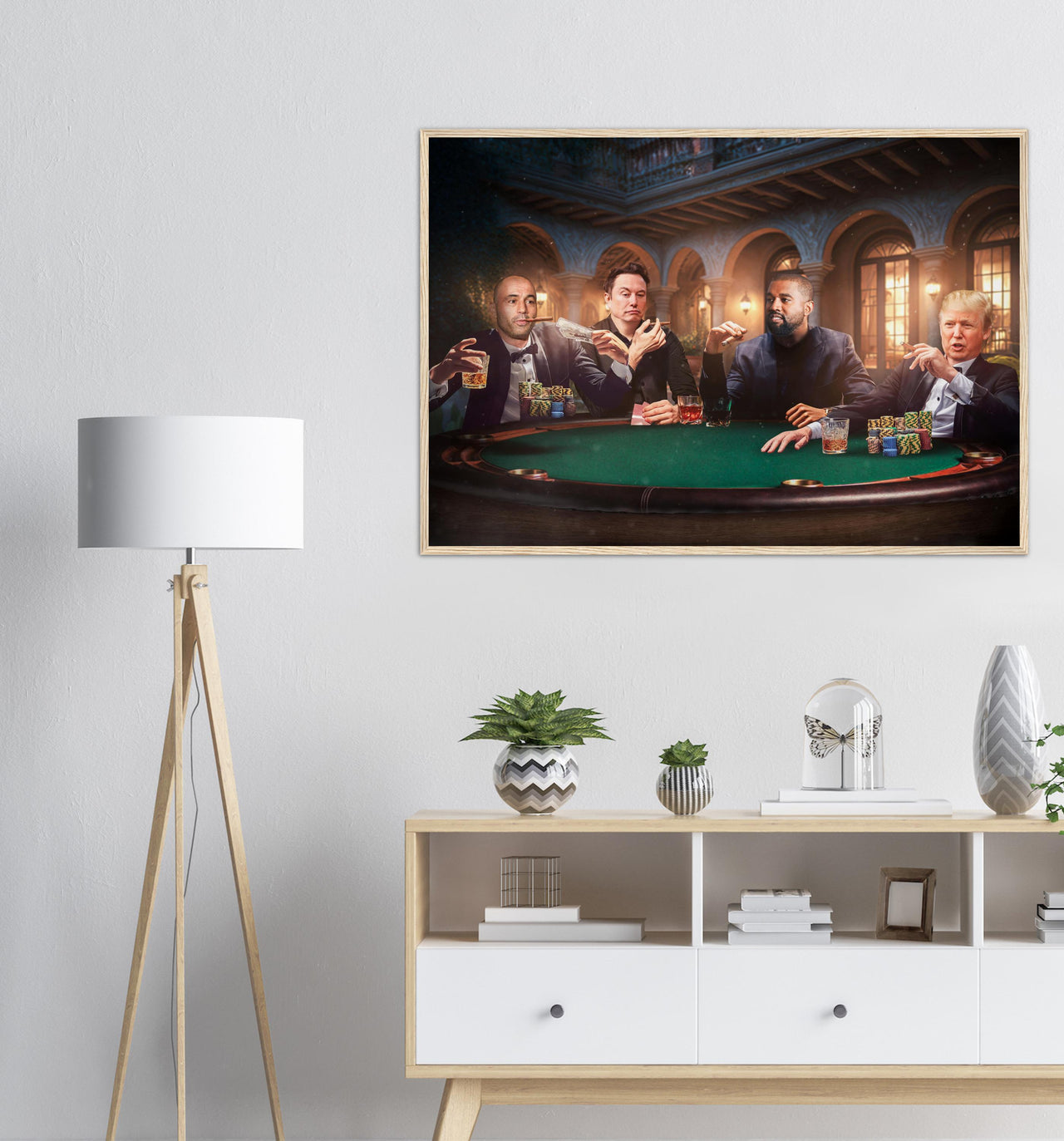 Gambling Table (Framed Poster)