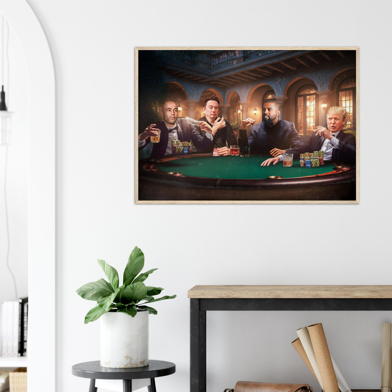 Gambling Table (Framed Poster)